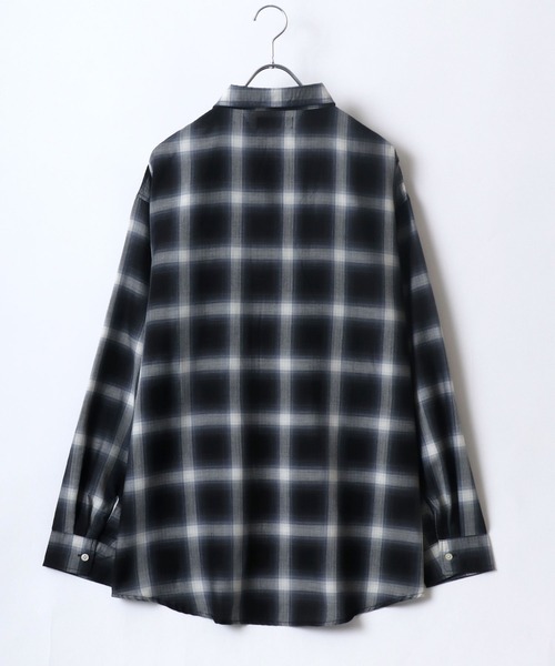 MARUKAWA(マルカワ)の「オンブレチェック レギュラーカラー ネルシャツ(シャツ/ブラウス・メンズ・ネイビー/グリーン/ブラック/ブルー/オレンジ/レッド/ブラック系その他/ブラウン/ブルー系その他・M/LL/L)」の12枚目の写真