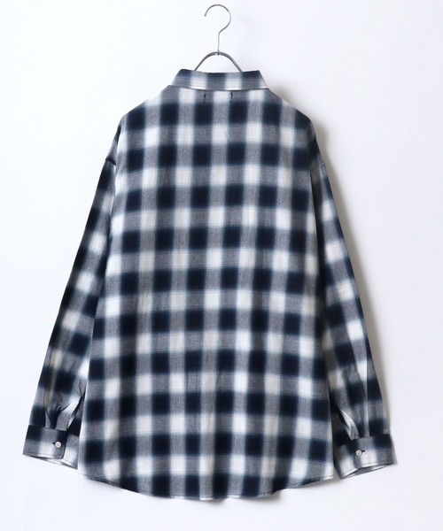 MARUKAWA(マルカワ)の「オンブレチェック レギュラーカラー ネルシャツ(シャツ/ブラウス・メンズ・ネイビー/グリーン/ブラック/ブルー/オレンジ/レッド/ブラック系その他/ブラウン/ブルー系その他・M/LL/L)」の13枚目の写真