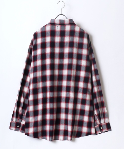 MARUKAWA(マルカワ)の「オンブレチェック レギュラーカラー ネルシャツ(シャツ/ブラウス・メンズ・ネイビー/グリーン/ブラック/ブルー/オレンジ/レッド/ブラック系その他/ブラウン/ブルー系その他・M/LL/L)」の14枚目の写真