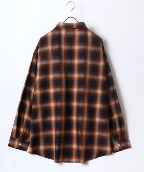 MARUKAWA(マルカワ)の「オンブレチェック レギュラーカラー ネルシャツ(シャツ/ブラウス・メンズ・ネイビー/グリーン/ブラック/ブルー/オレンジ/レッド/ブラック系その他/ブラウン/ブルー系その他・M/LL/L)」の15枚目の写真