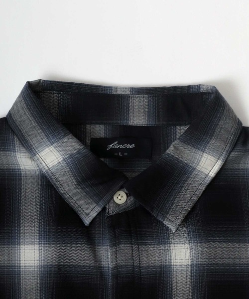 MARUKAWA(マルカワ)の「オンブレチェック レギュラーカラー ネルシャツ(シャツ/ブラウス・メンズ・ネイビー/グリーン/ブラック/ブルー/オレンジ/レッド/ブラック系その他/ブラウン/ブルー系その他・M/LL/L)」の16枚目の写真