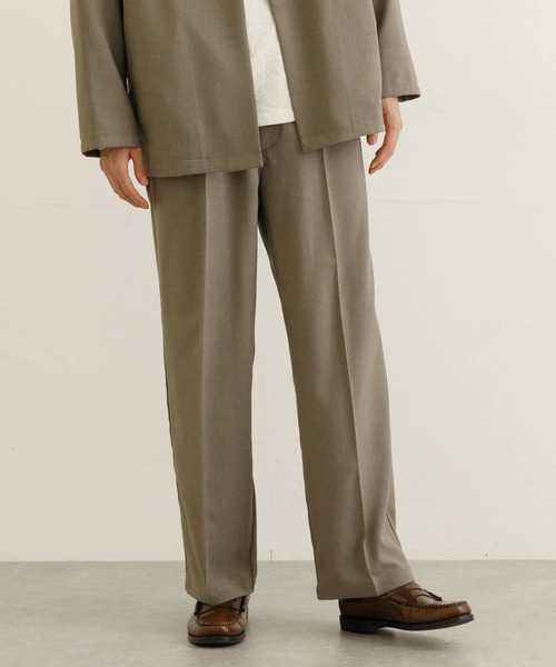 URBAN RESEARCH（アーバンリサーチ）の「『セットアップ対応』トロワッシャースラックス（スラックス・メンズ・ブラウン系その他/ベージュ系その他/ネイビー・SMALL/MEDIUM/LARGE）」の2枚目の写真