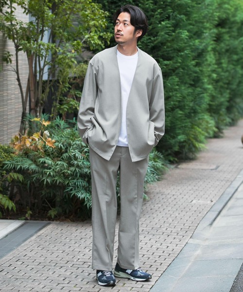 URBAN RESEARCH（アーバンリサーチ）の「『セットアップ対応』トロワッシャースラックス（スラックス・メンズ・ブラウン系その他/ベージュ系その他/ネイビー・SMALL/MEDIUM/LARGE）」の20枚目の写真