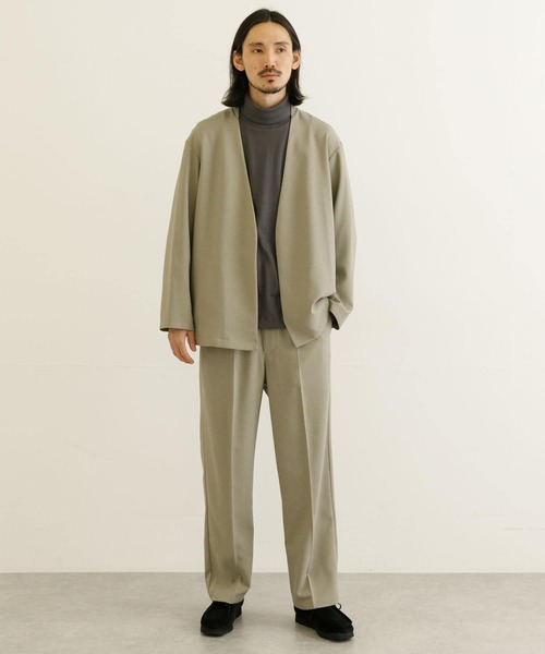 URBAN RESEARCH（アーバンリサーチ）の「『セットアップ対応』トロワッシャースラックス（スラックス・メンズ・ブラウン系その他/ベージュ系その他/ネイビー・SMALL/MEDIUM/LARGE）」の4枚目の写真