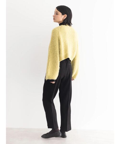 koe（コエ）の「【&g'aime】シャギーニットカーディガン（カーディガン/ボレロ・レディース・ライトグリーン/ブラック・FREE）」の9枚目の写真