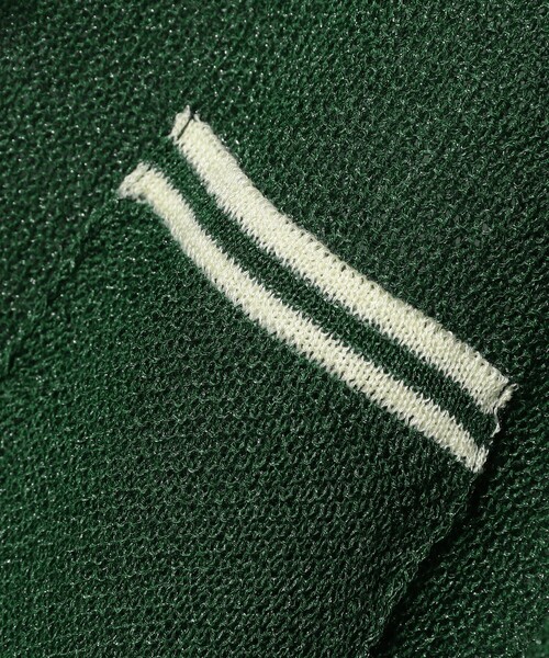 BEAMS BOY（ビームスボーイ）の「maturely / Sheer Knit Polo Shirt（ポロシャツ・レディース・グリーン/ベージュ・ONE SIZE）」の17枚目の写真