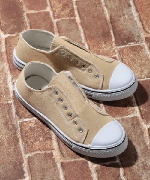 AAA+（サンエープラス）の「AAA+ / ローテクスリッポンスニーカー（スリッポン・レディース・ブラック/ホワイト/ブラック×ブラック/ベージュ/カーキ/レッド/ネイビー/キナリ/グリーン/ライトブルー/グレー・44/40/42/34/36/38）」の6枚目の写真