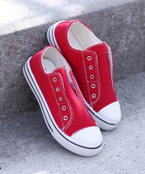 AAA+（サンエープラス）の「AAA+ / ローテクスリッポンスニーカー（スリッポン・レディース・ブラック/ホワイト/ブラック×ブラック/ベージュ/カーキ/レッド/ネイビー/キナリ/グリーン/ライトブルー/グレー・44/40/42/34/36/38）」の11枚目の写真