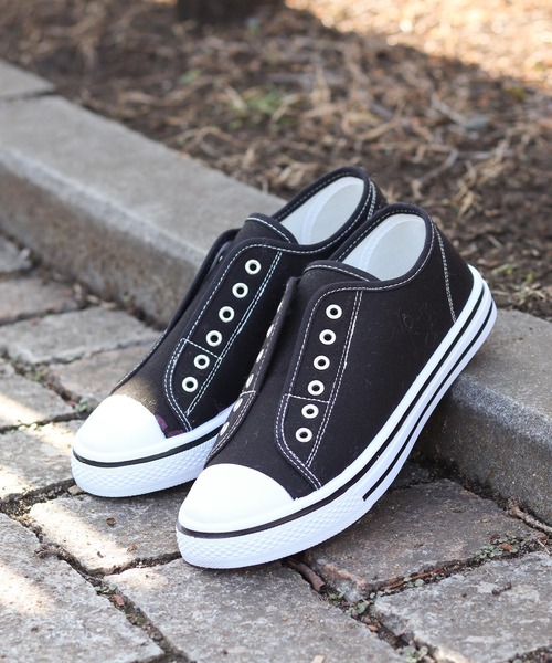 AAA+（サンエープラス）の「AAA+ / ローテクスリッポンスニーカー（スリッポン・レディース・ブラック/ホワイト/ブラック×ブラック/ベージュ/カーキ/レッド/ネイビー/キナリ/グリーン/ライトブルー/グレー・44/40/42/34/36/38）」の16枚目の写真