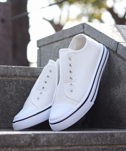 AAA+（サンエープラス）の「AAA+ / ローテクスリッポンスニーカー（スリッポン・レディース・ブラック/ホワイト/ブラック×ブラック/ベージュ/カーキ/レッド/ネイビー/キナリ/グリーン/ライトブルー/グレー・44/40/42/34/36/38）」の12枚目の写真