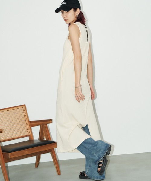 Auntie Rosa Holiday（アンティローザホリデー）の「サーマルアメスリワンピース / サイズ展開あり（ワンピース・レディース・ブラック/アイボリー/ブルー/ブラウン/グリーン/オレンジ・SMALL/MEDIUM）」の15枚目の写真