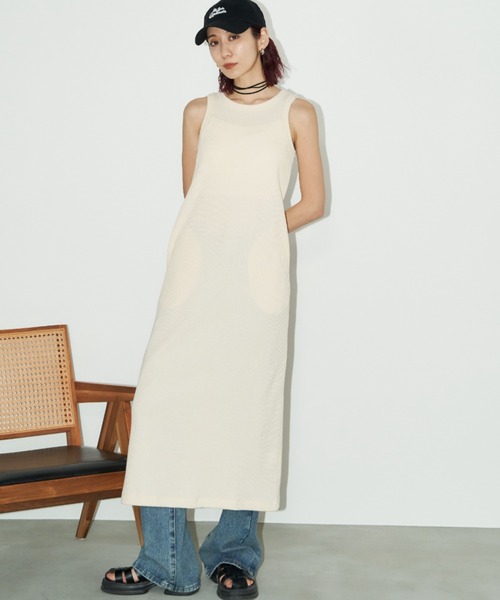 Auntie Rosa Holiday（アンティローザホリデー）の「サーマルアメスリワンピース / サイズ展開あり（ワンピース・レディース・ブラック/アイボリー/ブルー/ブラウン/グリーン/オレンジ・SMALL/MEDIUM）」の14枚目の写真