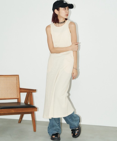 Auntie Rosa Holiday（アンティローザホリデー）の「サーマルアメスリワンピース / サイズ展開あり（ワンピース・レディース・ブラック/アイボリー/ブルー/ブラウン/グリーン/オレンジ・SMALL/MEDIUM）」の13枚目の写真