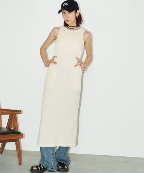 Auntie Rosa Holiday（アンティローザホリデー）の「サーマルアメスリワンピース / サイズ展開あり（ワンピース・レディース・ブラック/アイボリー/ブルー/ブラウン/グリーン/オレンジ・SMALL/MEDIUM）」の19枚目の写真