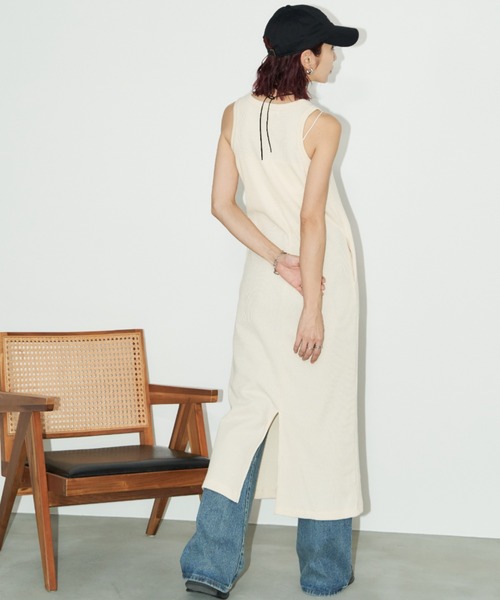 Auntie Rosa Holiday（アンティローザホリデー）の「サーマルアメスリワンピース / サイズ展開あり（ワンピース・レディース・ブラック/アイボリー/ブルー/ブラウン/グリーン/オレンジ・SMALL/MEDIUM）」の12枚目の写真