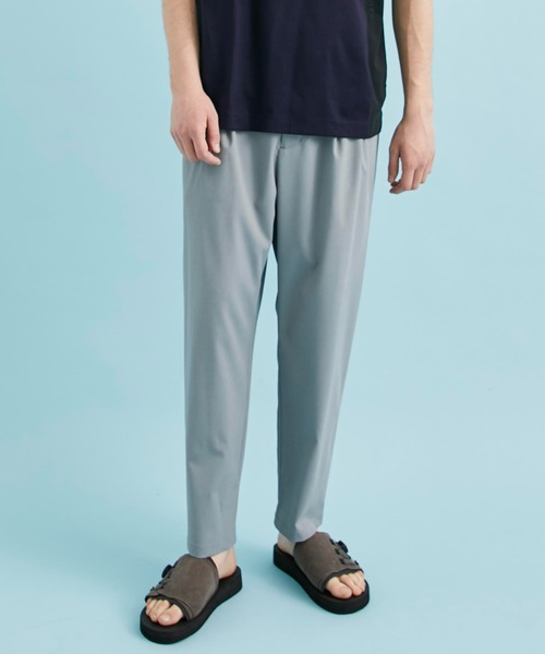 CITY TOKYO（シティトウキョウ）の「ワイドテーパードアンクルパンツ（スラックス・メンズ・ライトブルーグレー/ブラック/ホワイト・1/2/3）」の22枚目の写真