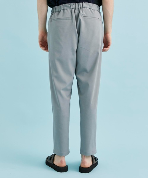 CITY TOKYO（シティトウキョウ）の「ワイドテーパードアンクルパンツ（スラックス・メンズ・ライトブルーグレー/ブラック/ホワイト・1/2/3）」の7枚目の写真
