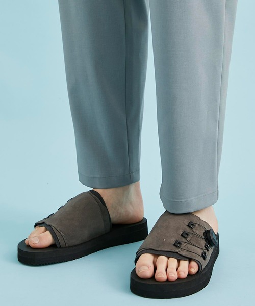 CITY TOKYO（シティトウキョウ）の「ワイドテーパードアンクルパンツ（スラックス・メンズ・ライトブルーグレー/ブラック/ホワイト・1/2/3）」の11枚目の写真