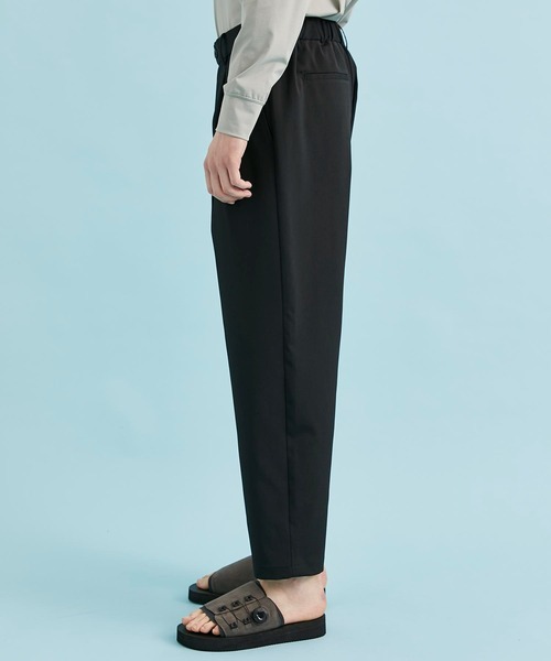 CITY TOKYO（シティトウキョウ）の「ワイドテーパードアンクルパンツ（スラックス・メンズ・ライトブルーグレー/ブラック/ホワイト・1/2/3）」の16枚目の写真