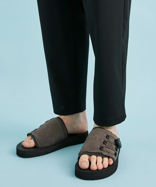 CITY TOKYO（シティトウキョウ）の「ワイドテーパードアンクルパンツ（スラックス・メンズ・ライトブルーグレー/ブラック/ホワイト・1/2/3）」の21枚目の写真