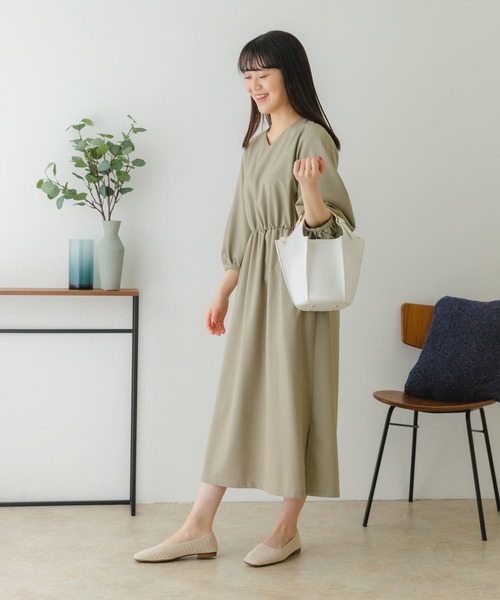 RODE SKO(ロデスコ)の「『MADE IN JAPAN』スクエアメッシュフラットシューズ(バレエシューズ・レディース・アイボリー/ブラウン/ベージュ・36/37/38)」の12枚目の写真