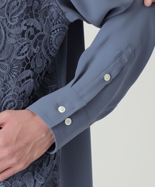 LOVELESS（ラブレス）の「レースペイズリー シャツ（シャツ/ブラウス・メンズ・ブラック/ブルー系その他3/オフホワイト・S/M/L）」の7枚目の写真