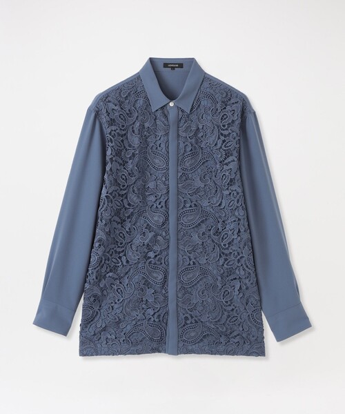 LOVELESS（ラブレス）の「レースペイズリー シャツ（シャツ/ブラウス・メンズ・ブラック/ブルー系その他3/オフホワイト・S/M/L）」の12枚目の写真