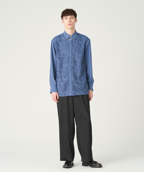 LOVELESS（ラブレス）の「レースペイズリー シャツ（シャツ/ブラウス・メンズ・ブラック/ブルー系その他3/オフホワイト・S/M/L）」の13枚目の写真