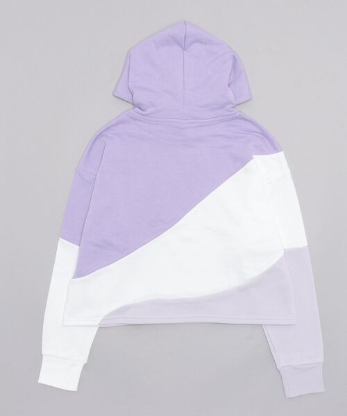 PUMA(プーマ)の「プーマ PUMA フーディースウェット_リラック クロップ丈 フーディー(パーカー・レディース・ライラック/ブラック・S/M/L)」の3枚目の写真