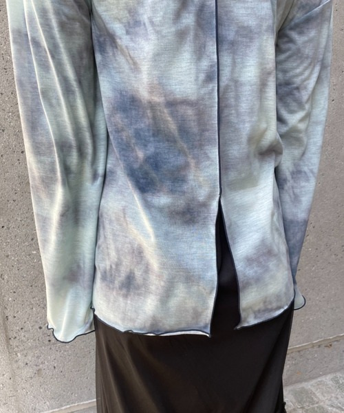 CIAOPANIC（チャオパニック）の「タイダイ柄天竺トップス（Tシャツ/カットソー・レディース・ブラウン/ブルー/パープル・FREE）」の15枚目の写真