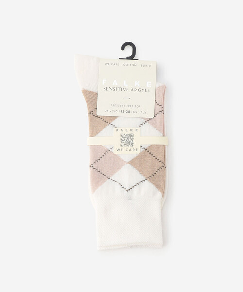 FALKE(ファルケ)の「FALKE | 12535 SENSITIVE ARGYLE SOCKS WOMEN(ソックス/靴下・レディース・ブルー系その他/ブラウン系その他/ピンク系その他/ホワイト系その他/イエロー系その他・35/38)」の2枚目の写真