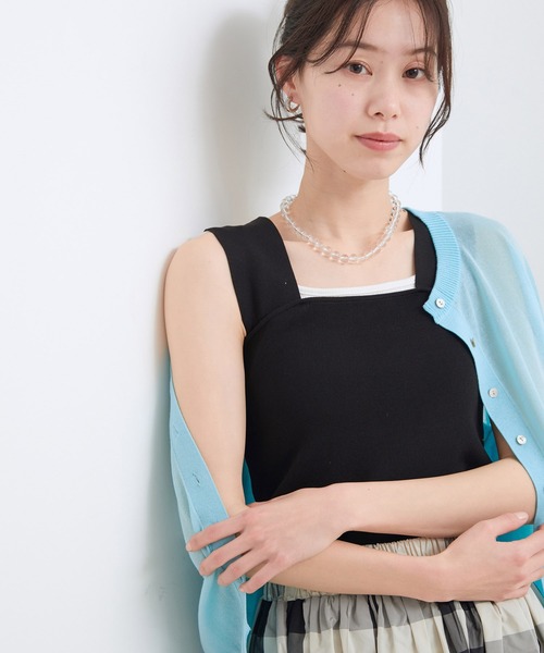 【接触冷感】【前後2WAY】シアーカーディガン