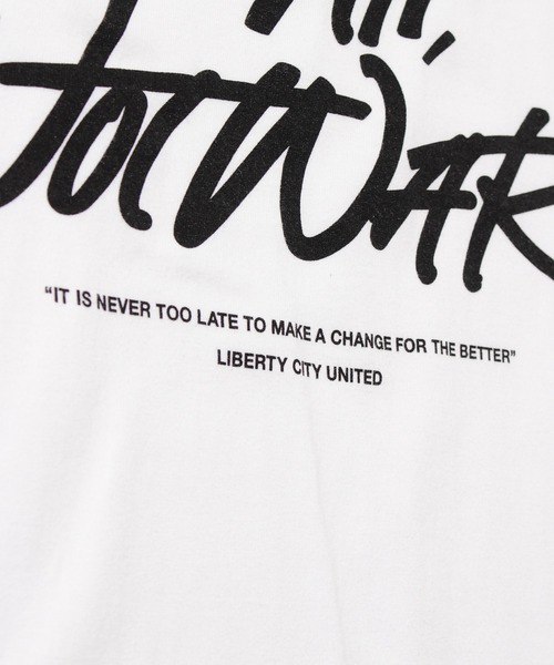 LIBERTY CITY（リバティシティ）の「【LIBERTY CITY/リバティーシティ】 [PEACE&LOVE] ロンT（Tシャツ/カットソー・メンズ・ホワイト/ブラック・4/2/3）」の7枚目の写真