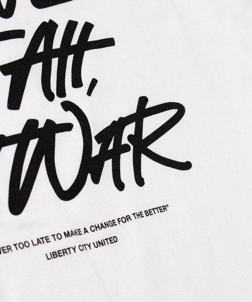 LIBERTY CITY（リバティシティ）の「【LIBERTY CITY/リバティーシティ】 [PEACE&LOVE] ロンT（Tシャツ/カットソー・メンズ・ホワイト/ブラック・4/2/3）」の8枚目の写真
