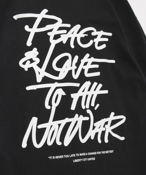 LIBERTY CITY（リバティシティ）の「【LIBERTY CITY/リバティーシティ】 [PEACE&LOVE] ロンT（Tシャツ/カットソー・メンズ・ホワイト/ブラック・4/2/3）」の12枚目の写真