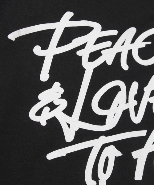 LIBERTY CITY（リバティシティ）の「【LIBERTY CITY/リバティーシティ】 [PEACE&LOVE] ロンT（Tシャツ/カットソー・メンズ・ホワイト/ブラック・4/2/3）」の14枚目の写真