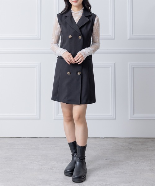 clear(クリア)の「レースシアーインナー(Tシャツ/カットソー・レディース・ブラック/オフホワイト/ベージュ・F)」の17枚目の写真