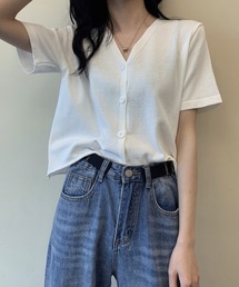 シルクニットカーデ