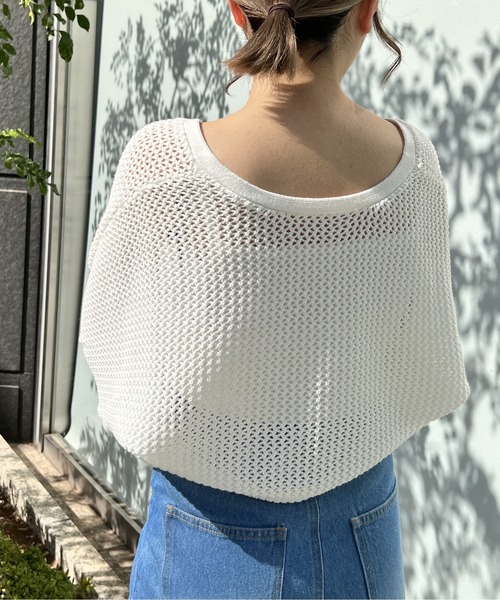 one way（ワンウェイ）の「メッシュボレロキャミ（カーディガン/ボレロ・レディース・ライトブルー/ブラック/ホワイト/ライトピンク/ベージュ・FREE）」の8枚目の写真