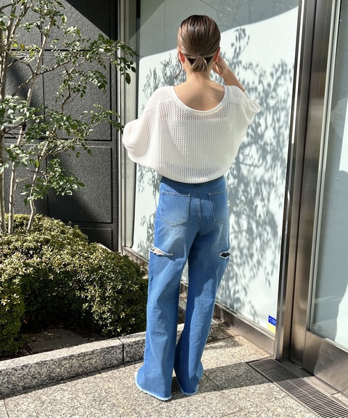 one way（ワンウェイ）の「メッシュボレロキャミ（カーディガン/ボレロ・レディース・ライトブルー/ブラック/ホワイト/ライトピンク/ベージュ・FREE）」の13枚目の写真