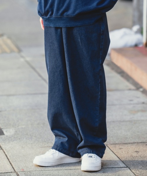 improves（インプローブス）の「デニム バギー ワイドパンツ（デニムパンツ・メンズ・ライトブルー/ケミカルウォッシュ/ブラック/インディゴブルー/ライトブラック・LARGE/MEDIUM）」の18枚目の写真