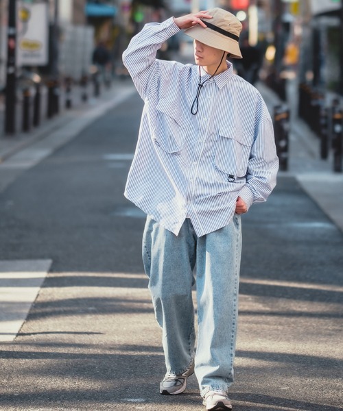 improves（インプローブス）の「デニム バギー ワイドパンツ（デニムパンツ・メンズ・ライトブルー/ケミカルウォッシュ/ブラック/インディゴブルー/ライトブラック・LARGE/MEDIUM）」の7枚目の写真