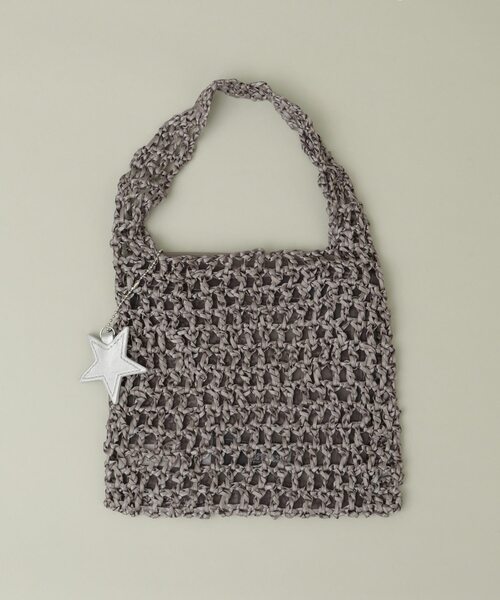 CONVERSE TOKYO（コンバーストウキョウ）の「サテンテープハンドバッグ（ハンドバッグ・レディース・パープル/アイボリー/グレー・FREE）」の2枚目の写真