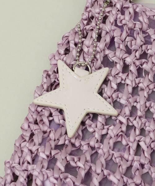 CONVERSE TOKYO（コンバーストウキョウ）の「サテンテープハンドバッグ（ハンドバッグ・レディース・パープル/アイボリー/グレー・FREE）」の7枚目の写真