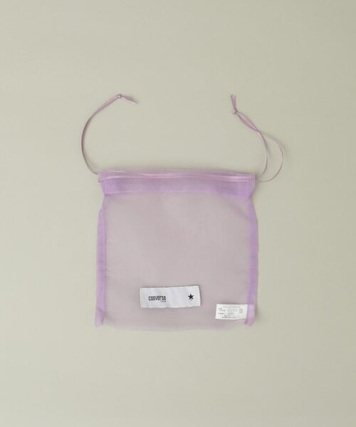 CONVERSE TOKYO（コンバーストウキョウ）の「サテンテープハンドバッグ（ハンドバッグ・レディース・パープル/アイボリー/グレー・FREE）」の8枚目の写真