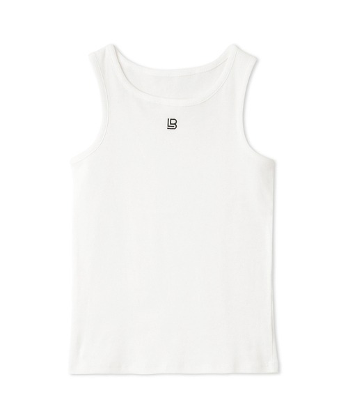 LILY BROWN（リリーブラウン）の「2wayロゴタンクトップス（タンクトップ・レディース・ホワイト/ブラック/ブルー・FREE）」の2枚目の写真
