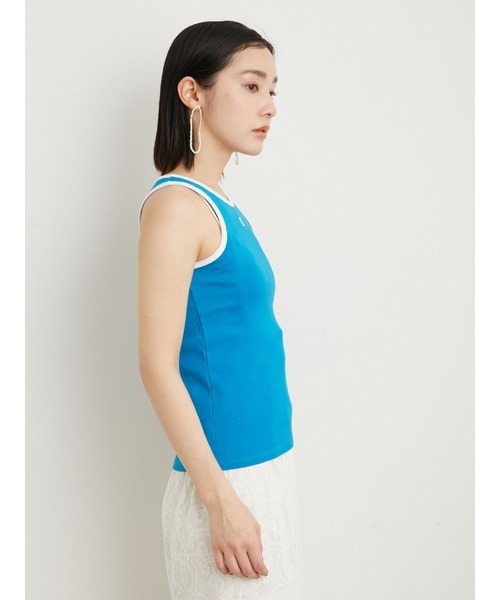 LILY BROWN（リリーブラウン）の「2wayロゴタンクトップス（タンクトップ・レディース・ホワイト/ブラック/ブルー・FREE）」の10枚目の写真