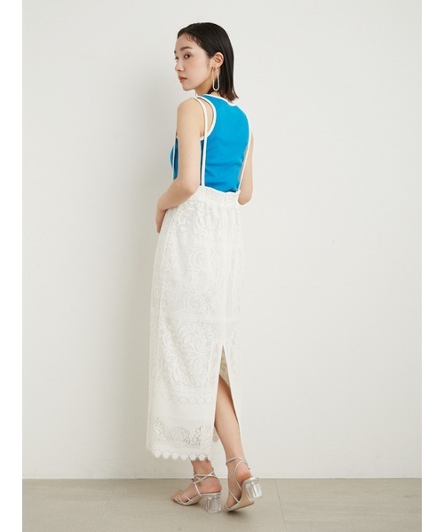 LILY BROWN（リリーブラウン）の「2wayロゴタンクトップス（タンクトップ・レディース・ホワイト/ブラック/ブルー・FREE）」の18枚目の写真