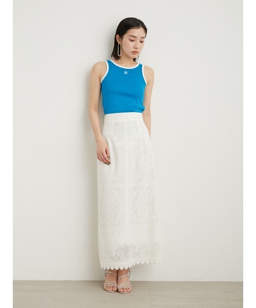 LILY BROWN（リリーブラウン）の「2wayロゴタンクトップス（タンクトップ・レディース・ホワイト/ブラック/ブルー・FREE）」の19枚目の写真