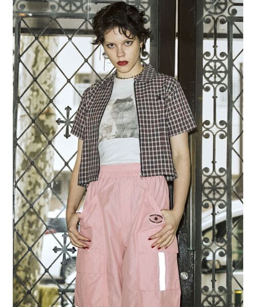 jouetie（ジュエティ）の「ZIPコンパクトシャツ（シャツ/ブラウス・レディース・イエロー/ブルー/ブラック/ピンク・MEDIUM）」の7枚目の写真